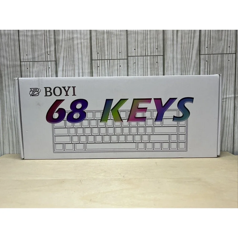 BOYI WK68 Hot-Swap RGB Mechanical Keyboard, Wireless Bluetooth 5.0/2.4G/Wired